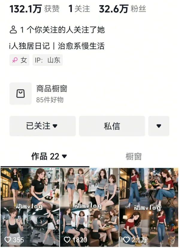 图片[1]-用AI做治愈系独居女孩vlog视频，22个作品涨粉32.6万，附智能体+详细制作教程-聚贤网赚库